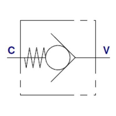 Standard non-return valve metric VNROPT/VNRPTC